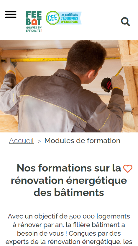 Programme FEEBAT de PROFEEL - Page 1