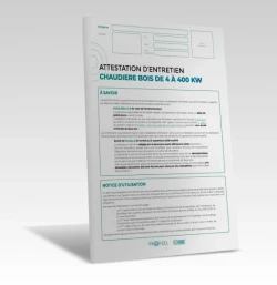Attestation d'entretien : Chaudière bois de 4 à 400 KW de PROFEEL - Miniature Page 1