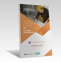 Calepin Interface | Mur isolé par l'intérieur / Plancher intermédiaire - Solives parallèles - Rénovation globale de PROFEEL - Miniature Page 1