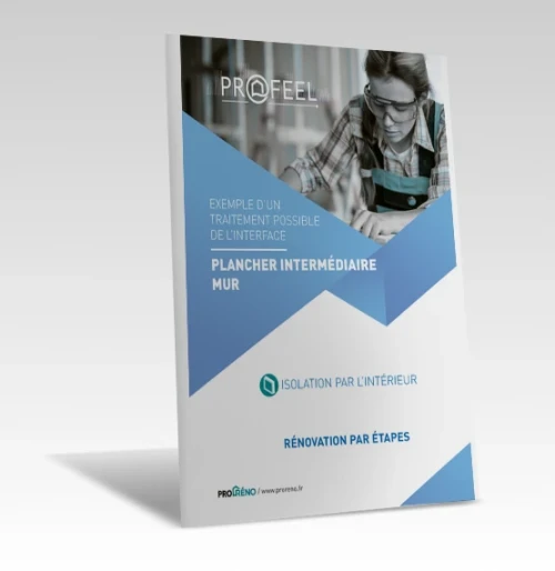Calepin Interface | Plancher intermédiaire avec solives perpendiculaires et mur isolé par l'intérieur - Rénovation par étapes de PROFEEL - Miniature Page 1