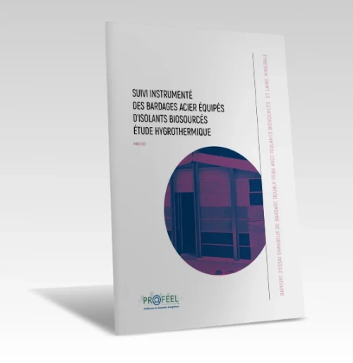 ESSAIS DE BARDAGE EN ACIER AVEC ISOLANTS BIOSOURCÉS de PROFEEL - Miniature Page 1