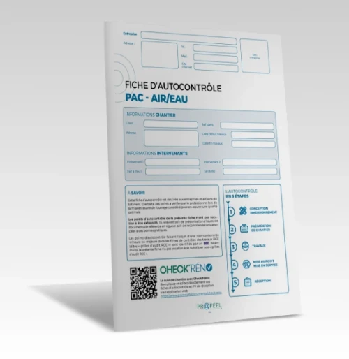 Fiche Autocontrôle Pompe à chaleur - Air / Eau de PROFEEL - Miniature Page 1