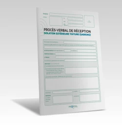 PV Réception travaux - Isolation extérieure en toiture (Sarking) de PROFEEL - Miniature Page 1