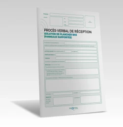 PV Réception travaux - Isolation plancher bas - Panneaux rapportés de PROFEEL - Miniature Page 1