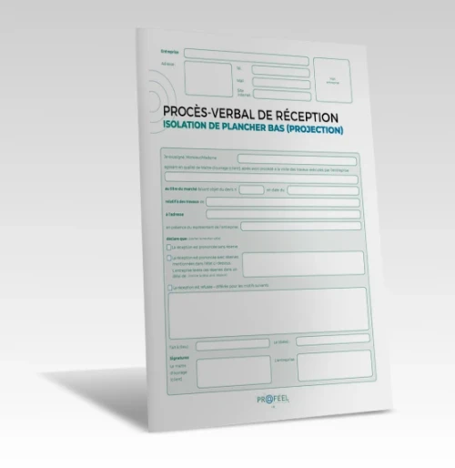 PV Réception travaux - Isolation plancher bas - Projection de PROFEEL - Miniature Page 1