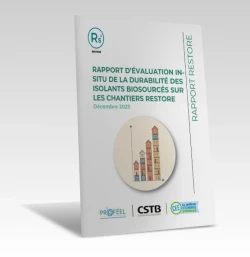 Rapport d'évaluation in-situ de la durabilité des isolants biosourcés sur les chantiers RESTORE de PROFEEL - Miniature Page 1