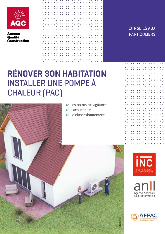 Installer une pompe à chaleur - Plaquette à destination des particuliers de PROFEEL - Miniature Page 1