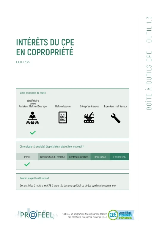 Intérêts du CPE en copropriété de PROFEEL - Miniature Page 1