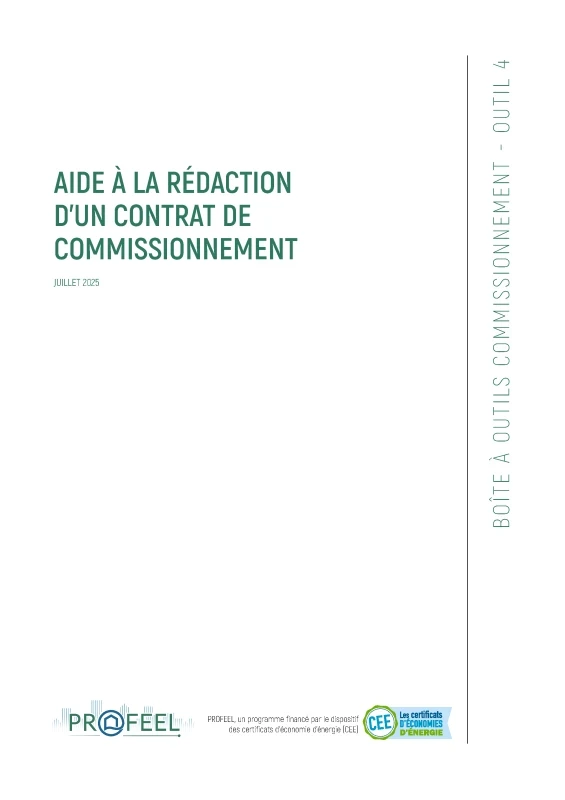 Aide à la rédaction contractuelle – Commissionnement de PROFEEL - Miniature Page 1