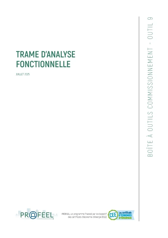 Commissionnement – Trame d’analyse fonctionnelle de PROFEEL - Page 1 Commissionnement – Trame d’analyse fonctionnelle de PROFEEL - Miniature Page 1