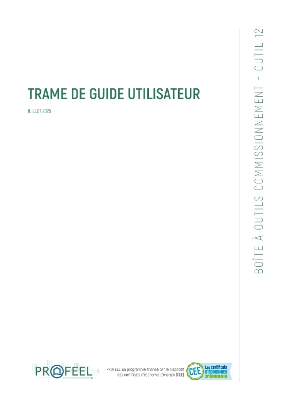 Commissionnement – Trame de guide utilisateur de PROFEEL - Page 1 Commissionnement – Trame de guide utilisateur de PROFEEL - Miniature Page 1