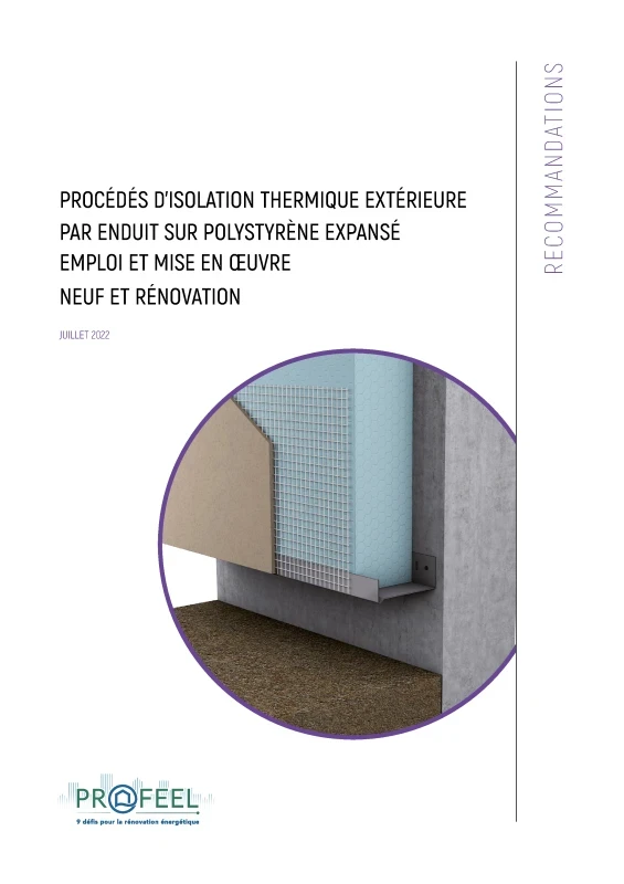 Recommandations professionnelles ITE : PSE sous enduit (Etics) de PROFEEL - Page 1