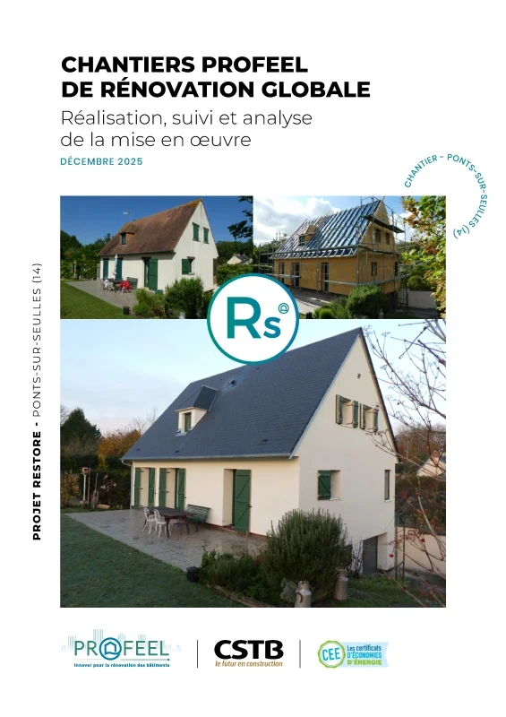 Fiche chantier de rénovation globale à Ponts-sur-Seulles (14) Réalisation, suivi et analyse de la mise en œuvre de PROFEEL - Miniature Page 1