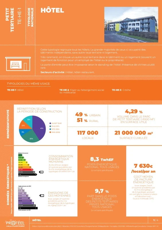 FICHE TYPOLOGIE (analyse du parc existant) TE-HE-1 de PROFEEL - Page 1