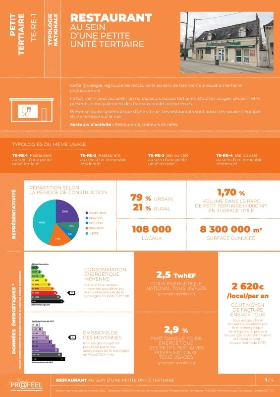 FICHE TYPOLOGIE (analyse du parc existant) TE-RE-1 de PROFEEL - Page 1 FICHE TYPOLOGIE (analyse du parc existant) TE-RE-1 de PROFEEL - Page 1