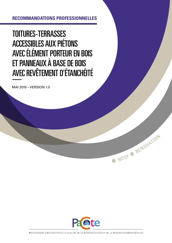 Toitures-terrasses accessibles aux piétons avec éléments porteur en bois et panneaux à base de bois avec revêtement d'étanchéité de PROFEEL - Page 1