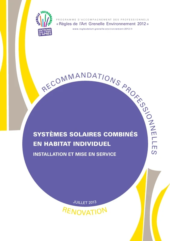 Systèmes solaires combinés en habitat individuel RENOVATION - Installation et mise en service de PROFEEL - Page 1