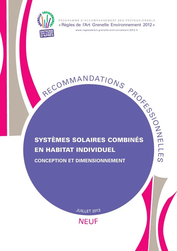Systèmes solaires combinés en habitat individuel NEUF - Conception et dimensionnement de PROFEEL - Page 1