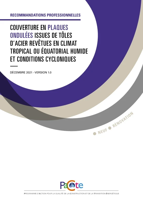 Couverture en plaques ondulées issues de tôles d'acier revêtues en climat tropical ou équatorial humide et conditions cycloniques de PROFEEL - Page 1