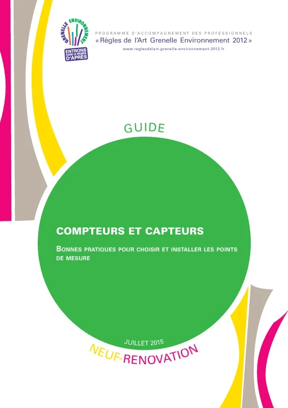 Compteurs et capteurs; Bonnes pratiques de PROFEEL - Page 1 Compteurs et capteurs; Bonnes pratiques de PROFEEL - Page 1