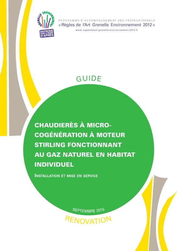 Chaudières à micro-cogénération à moteur stirling en habitat individuel RENOVATION - Installation et mise en service de PROFEEL - Page 1