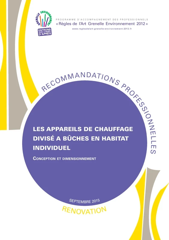 Appareils de chauffage divisé à bûches en habitat individuel RENOVATION - Conception et dimensionnement de PROFEEL - Page 1
