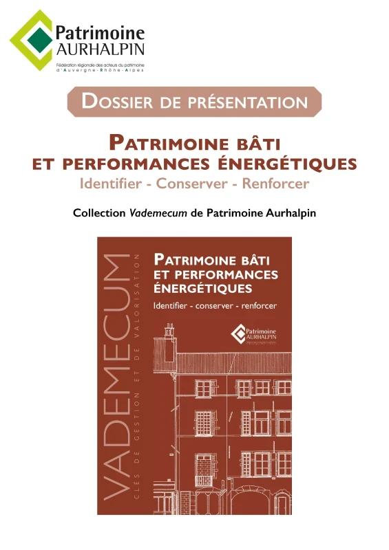 Vademecum - Patrimoine bâti et performances énergétiques : identifier; conserver; renforcer de PROFEEL - Page 1