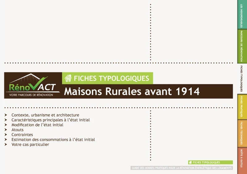 Programme Rénov’ACT - maisons rurales avant 1914 de PROFEEL - Page 1