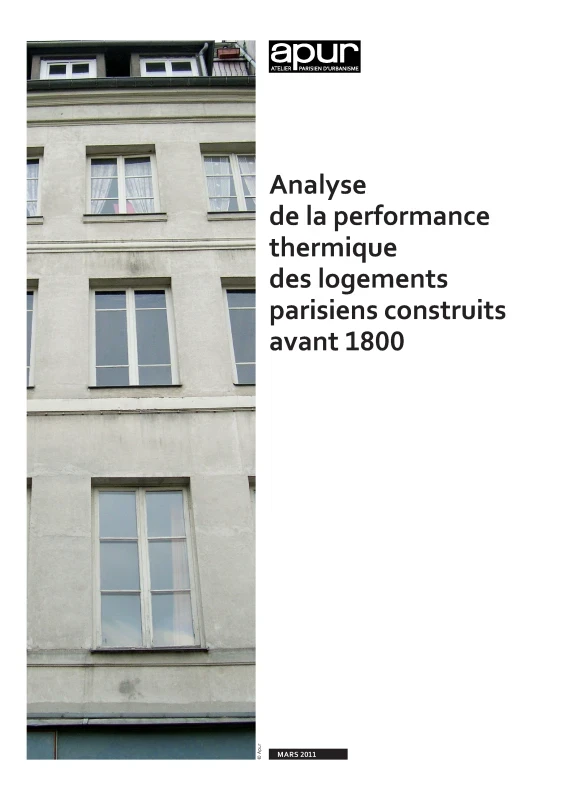 Analyse de la performance thermique des logements parisiens construits avant 1800 de PROFEEL - Page 1