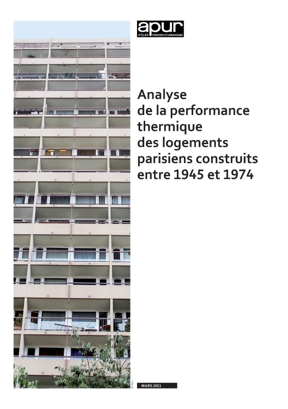 Analyse de la performance thermique des logements parisiens construits entre 1945 et 1974 de PROFEEL - Page 1