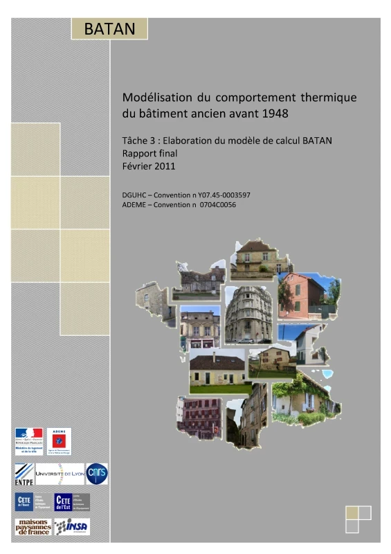 BATAN : Modélisation du comportement thermique du bâtiment ancien avant 1948_T3 de PROFEEL - Page 1