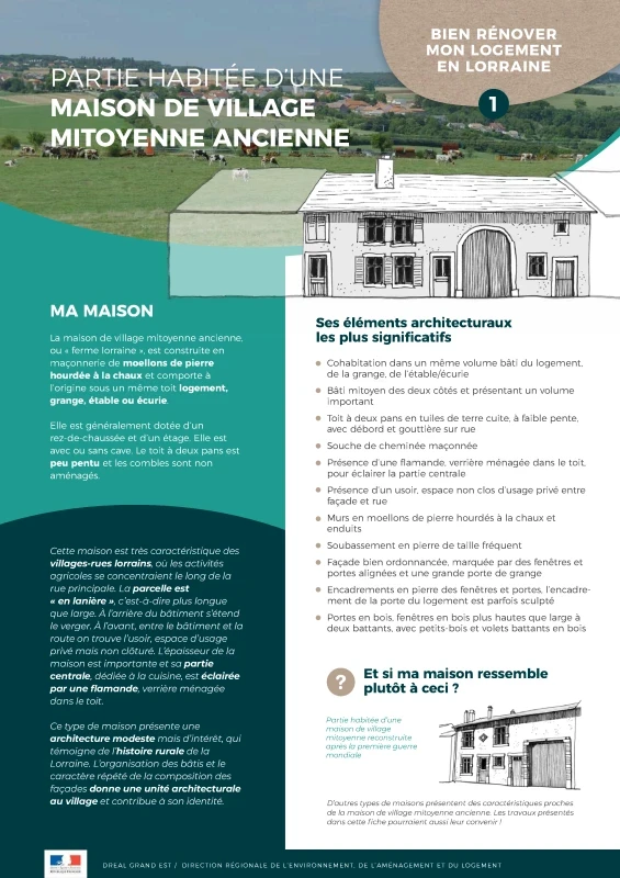 Bien rénover mon logement en Lorraine_Maison de village mitoyenne ancienne de PROFEEL - Page 1 Bien rénover mon logement en Lorraine_Maison de village mitoyenne ancienne de PROFEEL - Page 1