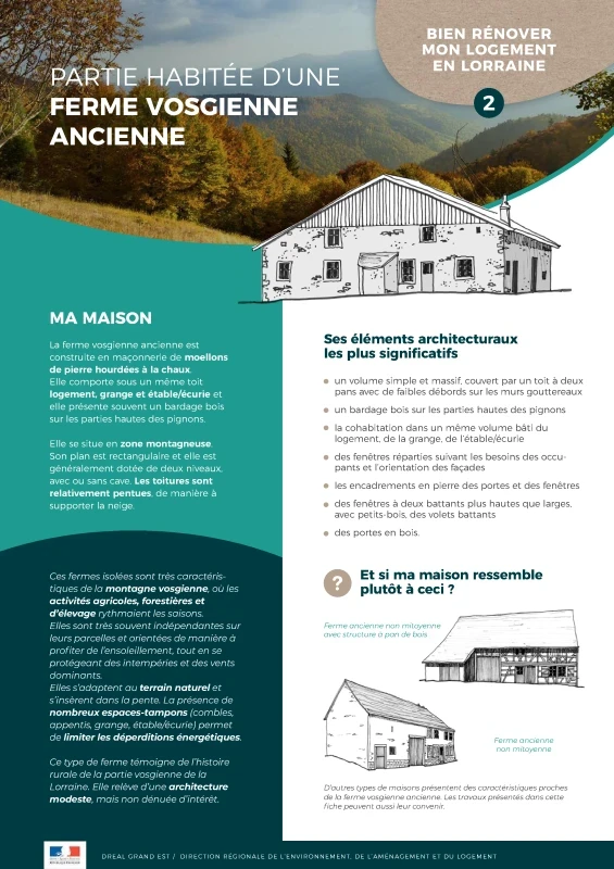 Bien rénover mon logement en Lorraine_Ferme vosgienne ancienne de PROFEEL - Page 1