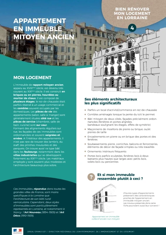 Bien rénover mon logement en Lorraine_Appartement en immeuble mitoyen ancien de PROFEEL - Page 1