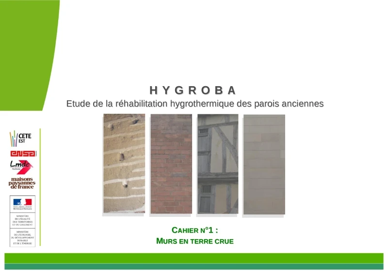 HYGROBA : Cahier terre crue de PROFEEL - Page 1 HYGROBA : Cahier terre crue de PROFEEL - Page 1