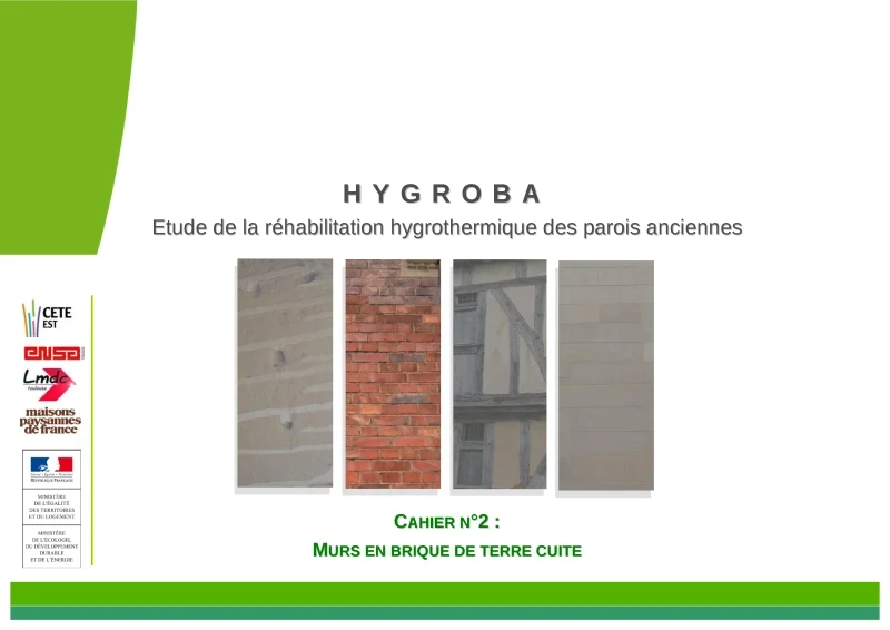HYGROBA : Cahier brique de terre cuite de PROFEEL - Page 1