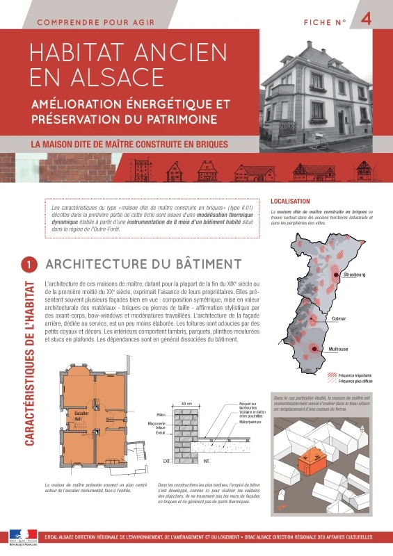 Habitat ancien en Alsace : Amélioration énergétique et préservation du patrimoine - La maison dite de maître construite en briques de PROFEEL - Page 1