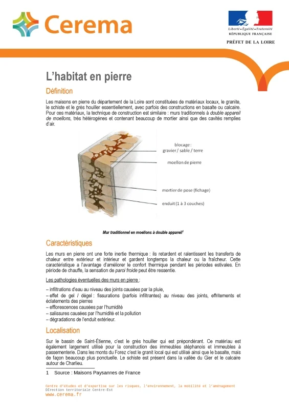 La rénovation du bâti ancien : l'habitat en pierre de PROFEEL - Page 1