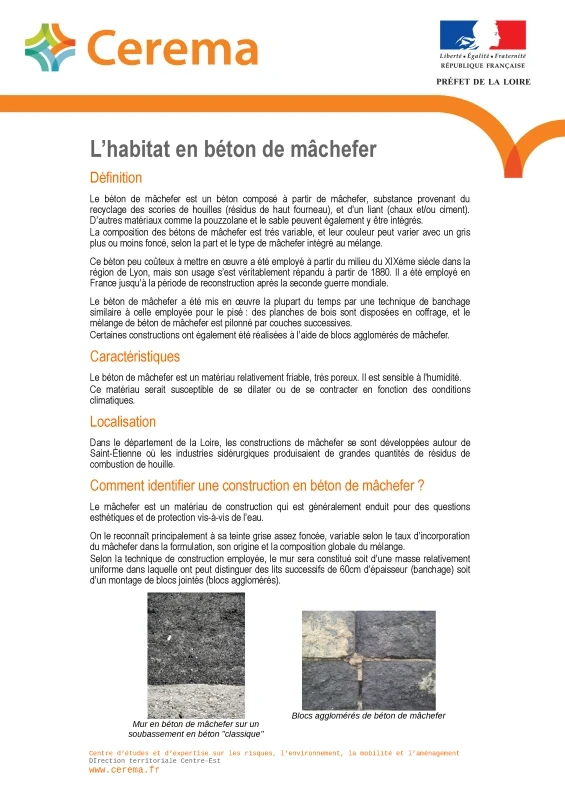 La rénovation du bâti ancien : l'habitat en béton de machefer de PROFEEL - Page 1 La rénovation du bâti ancien : l'habitat en béton de machefer de PROFEEL - Page 1