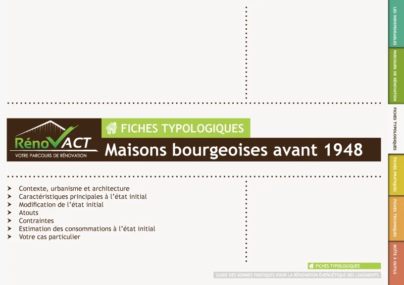Programme Rénov’ACT - maisons bourgeoises avant 1948 de PROFEEL - Page 1 Programme Rénov’ACT - maisons bourgeoises avant 1948 de PROFEEL - Page 1