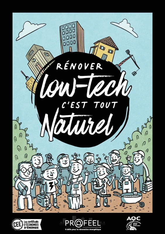 Bande dessinée de sensibilisation au low-tech en rénovation de PROFEEL - Page 1