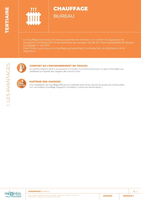 Fiche Solution PROFEEL - Bureaux - Installation de chauffage de PROFEEL - Page 1