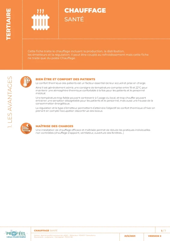 Fiche Solution PROFEEL - Locaux Santé - Installation de chauffage de PROFEEL - Page 1 Fiche Solution PROFEEL - Locaux Santé - Installation de chauffage de PROFEEL - Page 1