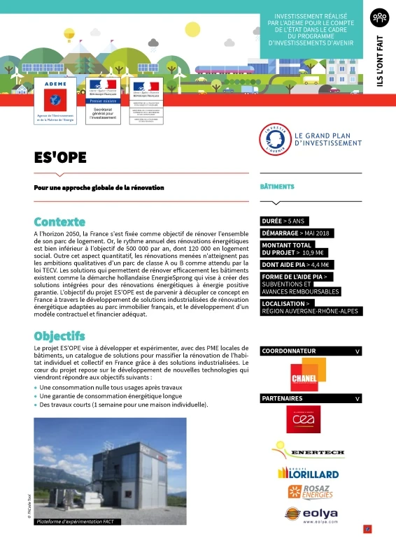ES'OPE - Pour une approche globale de la rénovation de PROFEEL - Page 1