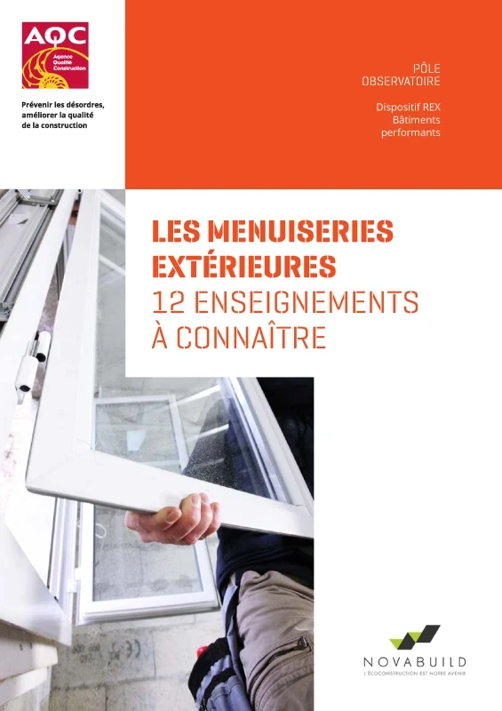 Menuiseries extérieures – 12 enseignements à connaître de PROFEEL - Page 1 Menuiseries extérieures – 12 enseignements à connaître de PROFEEL - Page 1