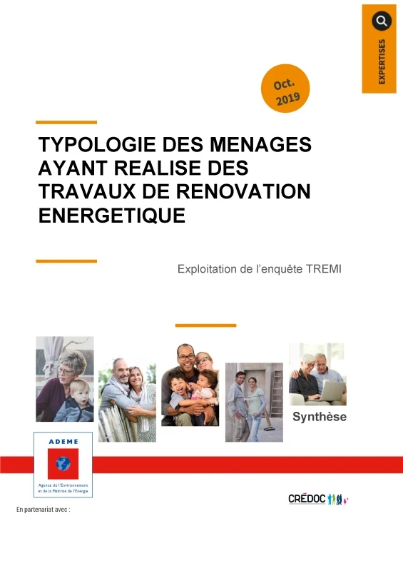 Typologie des ménages ayant réalisé des travaux de la rénovation énergétique Exploitation de l'enquête TREMI de PROFEEL - Page 1