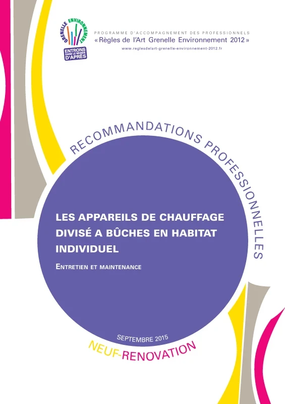 Appareils de chauffage divisé à bûches en habitat individuel - Entretien et Maintenance de PROFEEL - Page 1