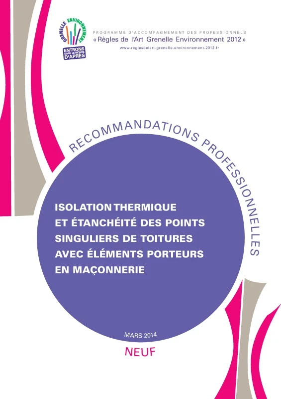 Isolation thermique et étanchéité des points singuliers des toitures avec éléments porteurs en maçonnerie de PROFEEL - Page 1