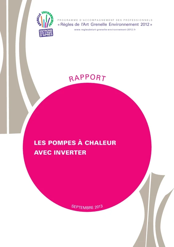 Les pompes à chaleur avec INVERTER - Rapport de PROFEEL - Page 1