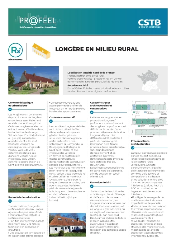 Longères en milieu rural - Typologie RénoStandard de PROFEEL - Page 1